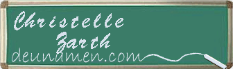 Christelle Zarth Visitenkarte